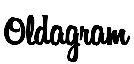 oldagram cursive logo